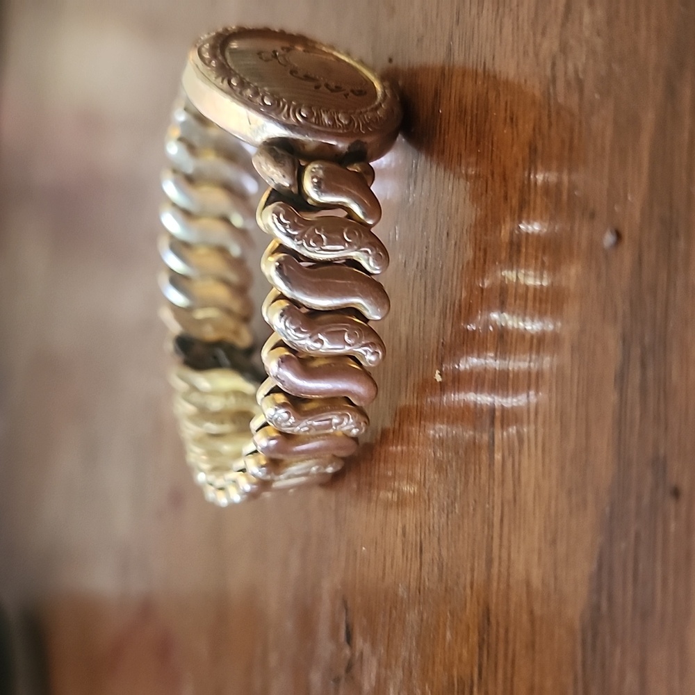 Antique Estate Co-Star Sterling Sweetheart Expansion Vintage Bracelet